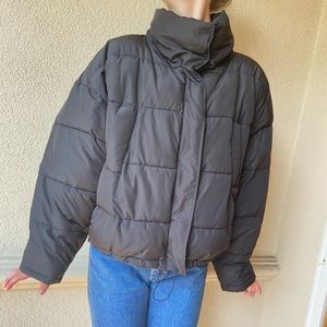 Urban Outfitters Black Puffer Jacket